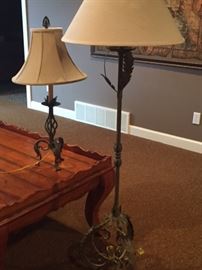Ethan Allen floor and table lamp
