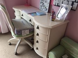 Pottery Barn chair and desk.