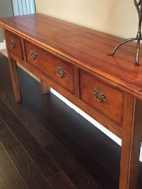 Century Sofa table. Maple French country style.