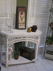 Wicker console