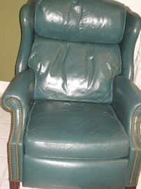 Leather recliner