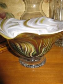 R. Meyers blown glass bowl