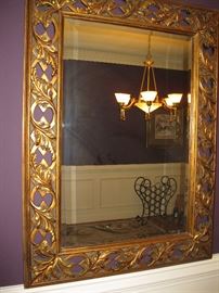 Framed bevel mirror