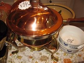 Copper chafing dish