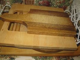 Various shapes and sizes of cutting boards