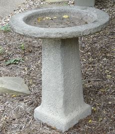 Concrete birdbath