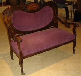 Victorian parlor settee from New Orleans