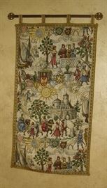 Medieval themed tapestry