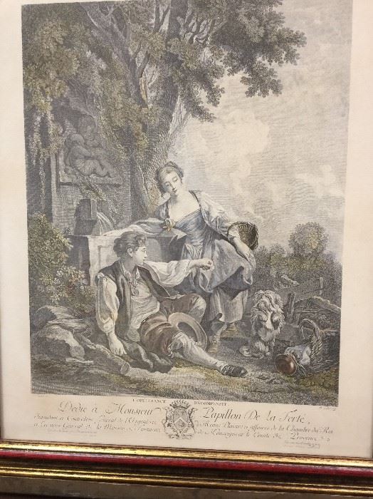 Antique French engraving