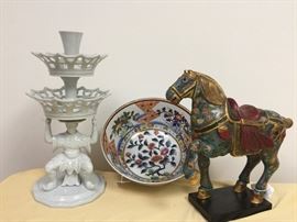 A collection Asian items.