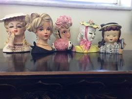 Mid-Modern Head Vases