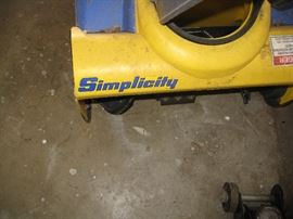Simplicity Snow blower