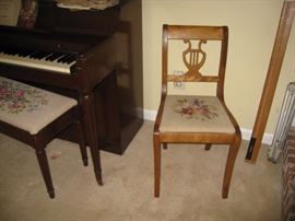 Lyre side chair