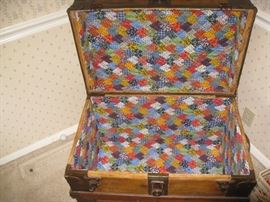 Inside wood trunk