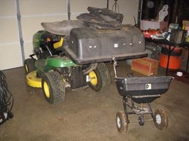 John Deere mower spreader