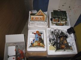 Christmas village houses etc