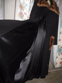 Interior of Fur collar coat