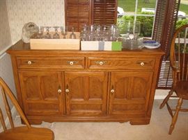 Solid wood buffet