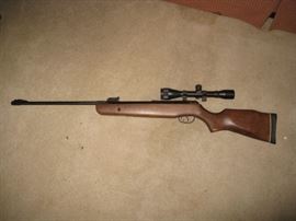 Pellet gun with awesome scope