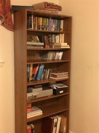 one of at least 6 bookshelves full: med xhool bools, nursing school books. PT school books, law enforcement books, judo books, rugby books, best seller books wwII novels, crime noverls cri,e mysteries, and much much more~~