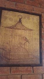 Abelen Print Birdcage and Bird