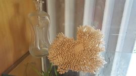 White Reef Coral Heart Shaped Lace