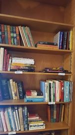 Assorted Books, Cooking, Geological, Flower Arranging