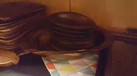 Monkey Pod Salad Bowl and Smaller Bowls Philippines