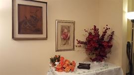 Silk Flowers, Wall Decor