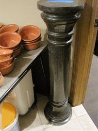 3 piece marble column/plant stand.