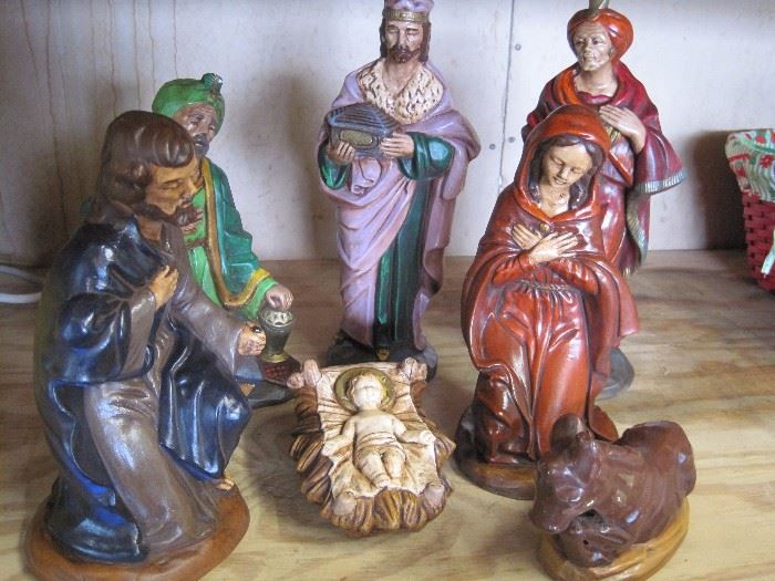 Nativity set.