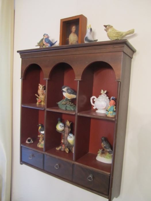 BIRD COLLECTIONS AND SHELF