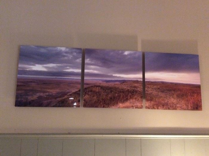 Bad Lands, Triptych, South Dakota by Ron McGinnis from Fair Grove, MO