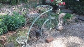 Bike planter stand