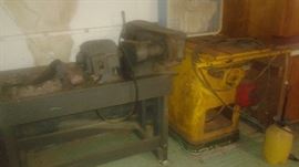 old sander, table saw. will need superman to lift these babies away!