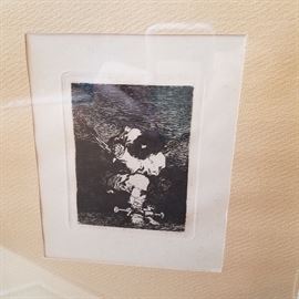 Goya print, "The Prisoner" with COA.  (see next picture)