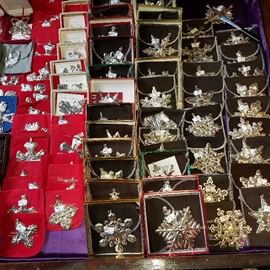 Sterling Christmas ornaments....about 100 of them!