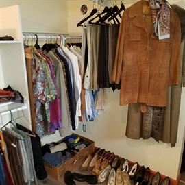 Dr. Huntley's clothing.  Several pairs of men's and women's shoes
