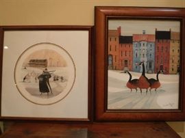 Love & Joy  & Geese Print  prints by P. Buckley Moss