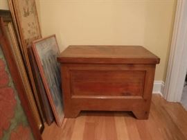 A fine older small blanket chest