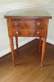 Sheraton period mahogany two drawer stand.