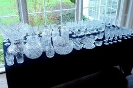 Fabulous selection of Waterford stemware and brilliant cut glass.