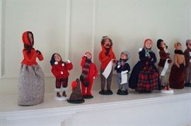 Some of the Byers Choice carolers.