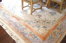 Oriental Chinese room size rug.