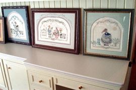 Some of many hand made samplers.