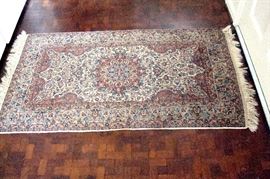 vintage Nain oriental Persian rug.