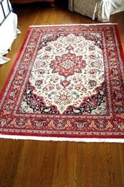 Vintage oriental Sarouk rug.