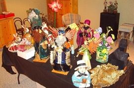 Selection of Christmas figurines.