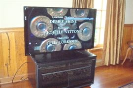 42 inch HDTV and stand.