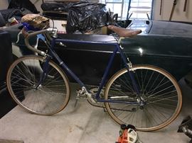 Rare 1980's Mike Melton (Builder and Designer of the 1984 and 1988 US Olympic team bikes)-  18 Speed Touring Bike in Blue - This is one of the last bikes to be made by Melton before the company failed. 